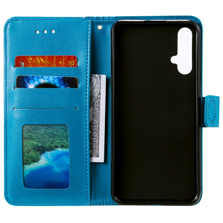 For Huawei nova 5 Totem Flower Embossed Horizontal Flip TPU + PU Leather Case with Holder & Card Slots & Wallet
