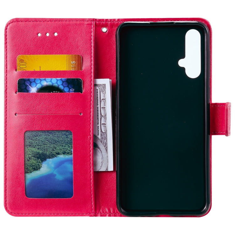 For Huawei nova 5 Totem Flower Embossed Horizontal Flip TPU + PU Leather Case with Holder & Card Slots & Wallet