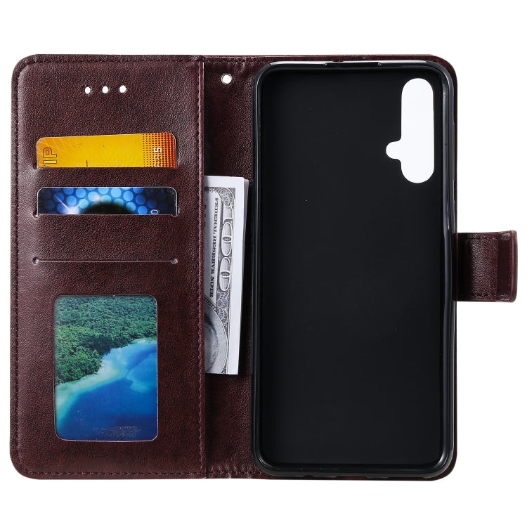 For Huawei nova 5 Totem Flower Embossed Horizontal Flip TPU + PU Leather Case with Holder & Card Slots & Wallet