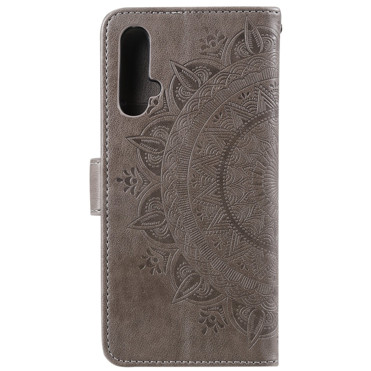 For Huawei nova 5 Totem Flower Embossed Horizontal Flip TPU + PU Leather Case with Holder & Card Slots & Wallet