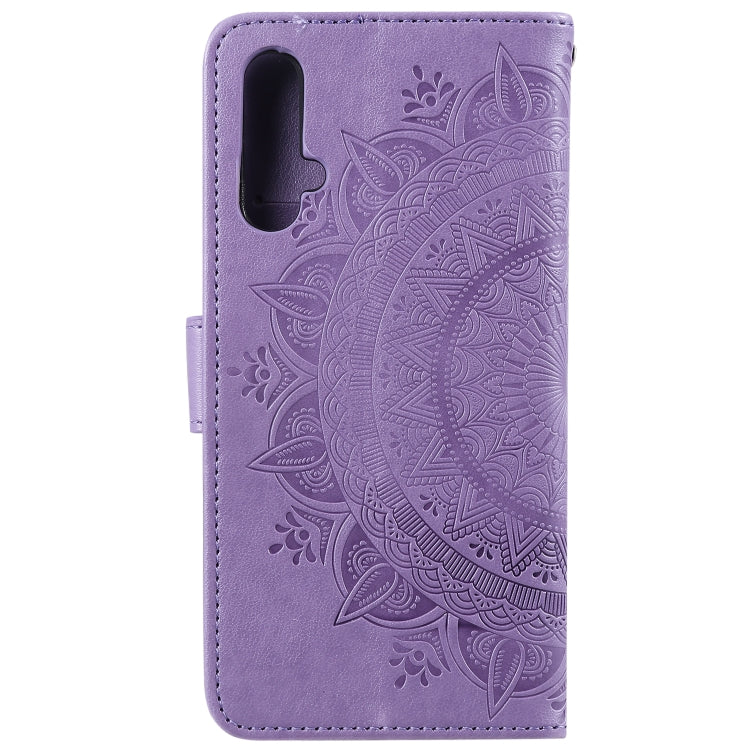 For Huawei nova 5 Totem Flower Embossed Horizontal Flip TPU + PU Leather Case with Holder & Card Slots & Wallet
