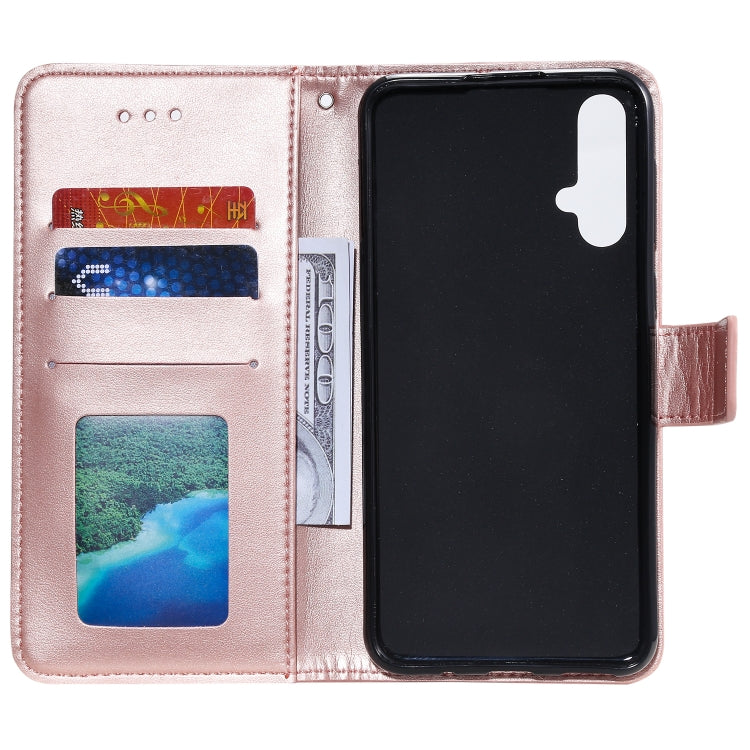 For Huawei nova 5 Totem Flower Embossed Horizontal Flip TPU + PU Leather Case with Holder & Card Slots & Wallet