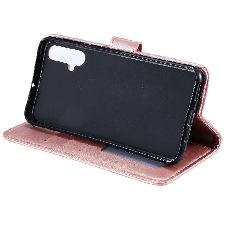 For Huawei nova 5 Totem Flower Embossed Horizontal Flip TPU + PU Leather Case with Holder & Card Slots & Wallet