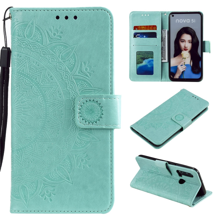 For Huawei P20 Lite (2019) Totem Flower Embossed Horizontal Flip TPU + PU Leather Case with Holder & Card Slots & Wallet