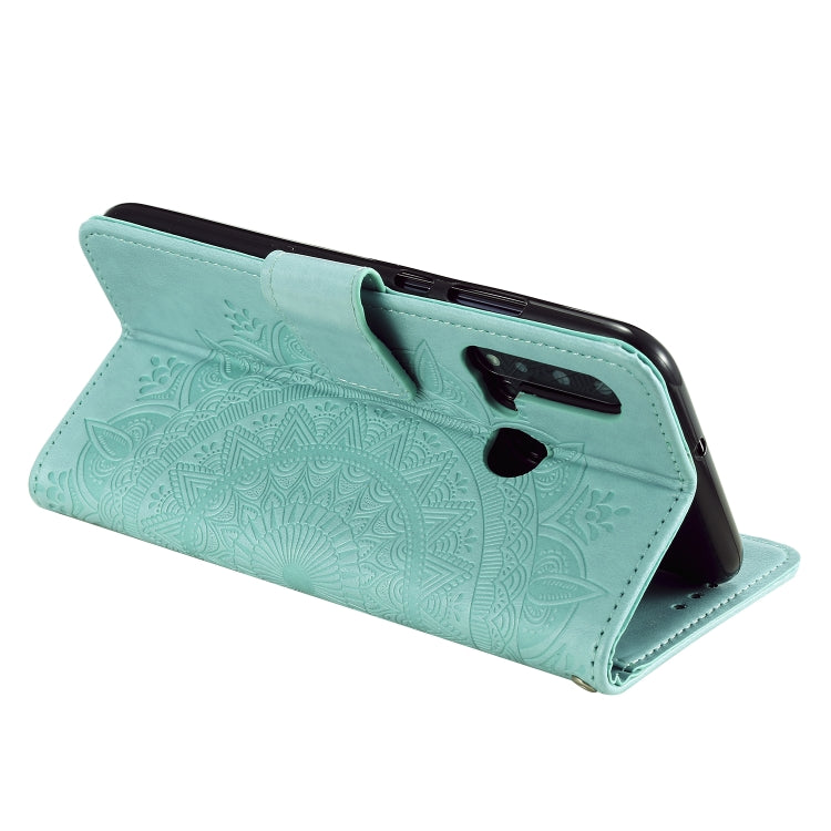 For Huawei P20 Lite (2019) Totem Flower Embossed Horizontal Flip TPU + PU Leather Case with Holder & Card Slots & Wallet