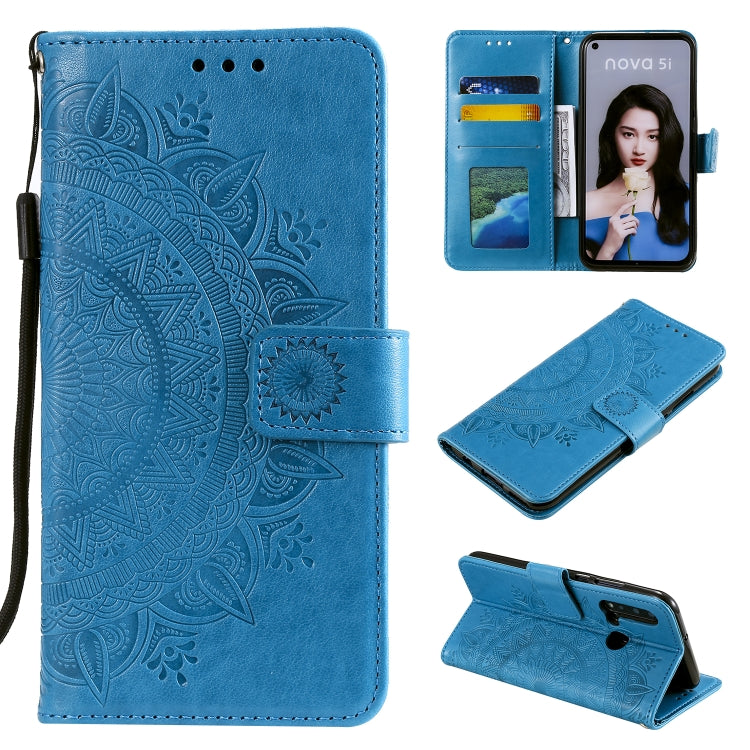 For Huawei P20 Lite (2019) Totem Flower Embossed Horizontal Flip TPU + PU Leather Case with Holder & Card Slots & Wallet