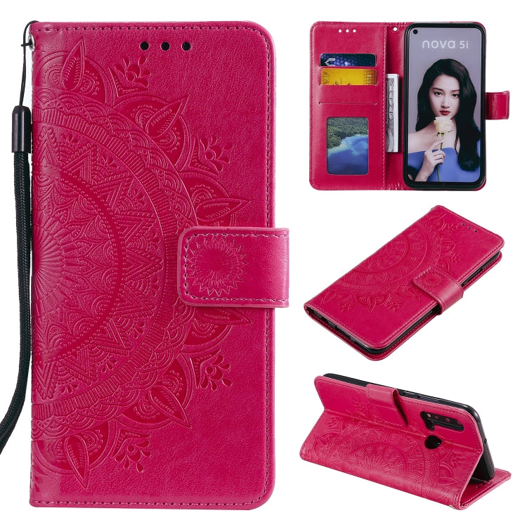 For Huawei P20 Lite (2019) Totem Flower Embossed Horizontal Flip TPU + PU Leather Case with Holder & Card Slots & Wallet