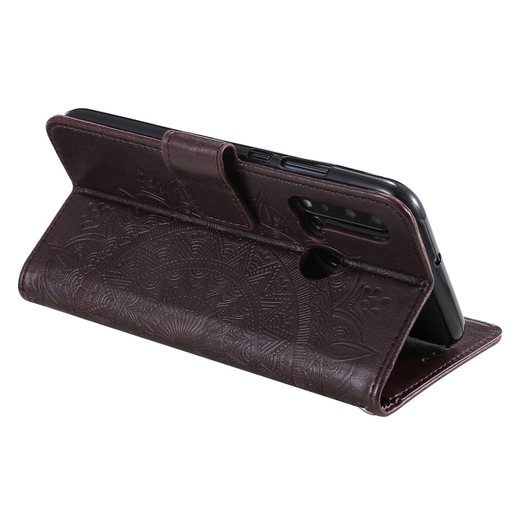 For Huawei P20 Lite (2019) Totem Flower Embossed Horizontal Flip TPU + PU Leather Case with Holder & Card Slots & Wallet