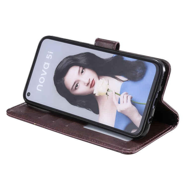 For Huawei P20 Lite (2019) Totem Flower Embossed Horizontal Flip TPU + PU Leather Case with Holder & Card Slots & Wallet