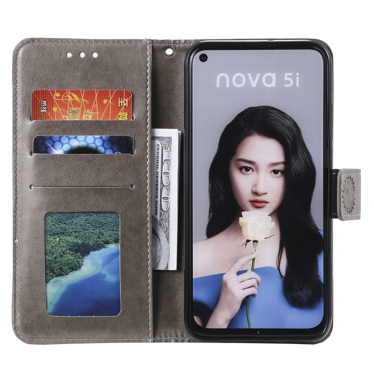 For Huawei P20 Lite (2019) Totem Flower Embossed Horizontal Flip TPU + PU Leather Case with Holder & Card Slots & Wallet