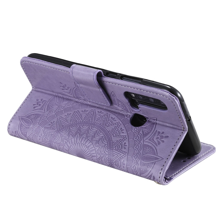 For Huawei P20 Lite (2019) Totem Flower Embossed Horizontal Flip TPU + PU Leather Case with Holder & Card Slots & Wallet