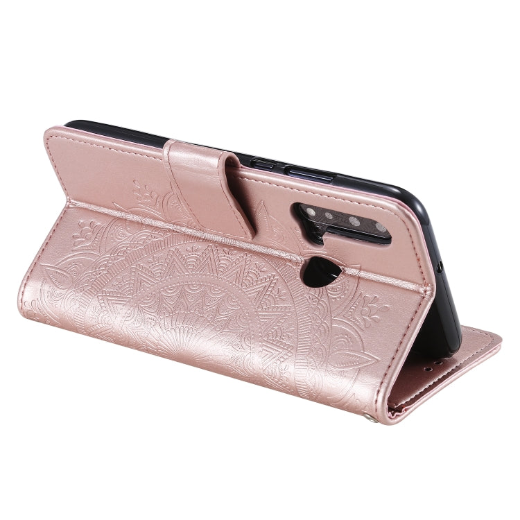 For Huawei P20 Lite (2019) Totem Flower Embossed Horizontal Flip TPU + PU Leather Case with Holder & Card Slots & Wallet