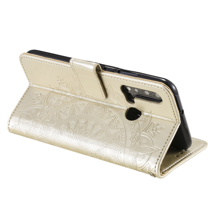 For Huawei P20 Lite (2019) Totem Flower Embossed Horizontal Flip TPU + PU Leather Case with Holder & Card Slots & Wallet