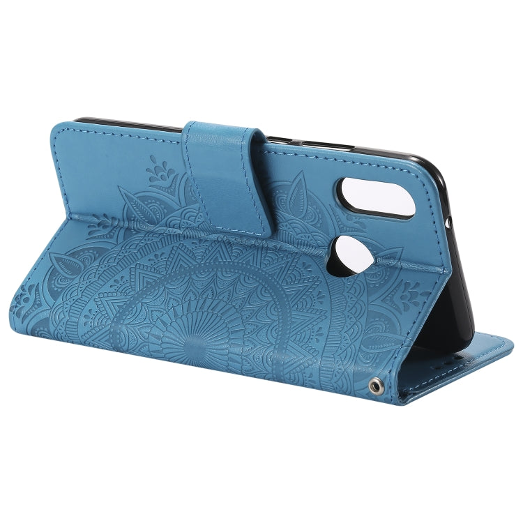 For Huawei P20 Lite Totem Flower Embossed Horizontal Flip TPU + PU Leather Case with Holder & Card Slots & Wallet