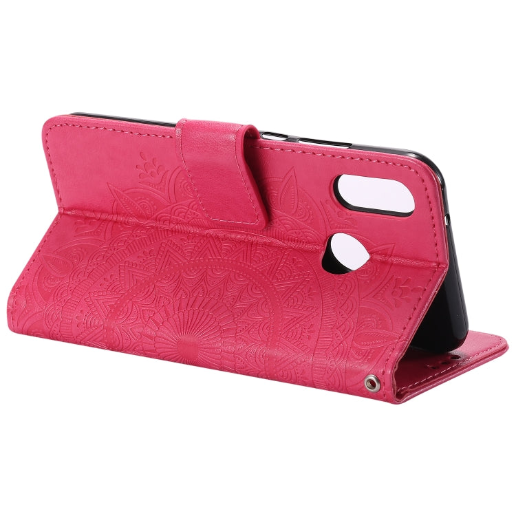 For Huawei P20 Lite Totem Flower Embossed Horizontal Flip TPU + PU Leather Case with Holder & Card Slots & Wallet
