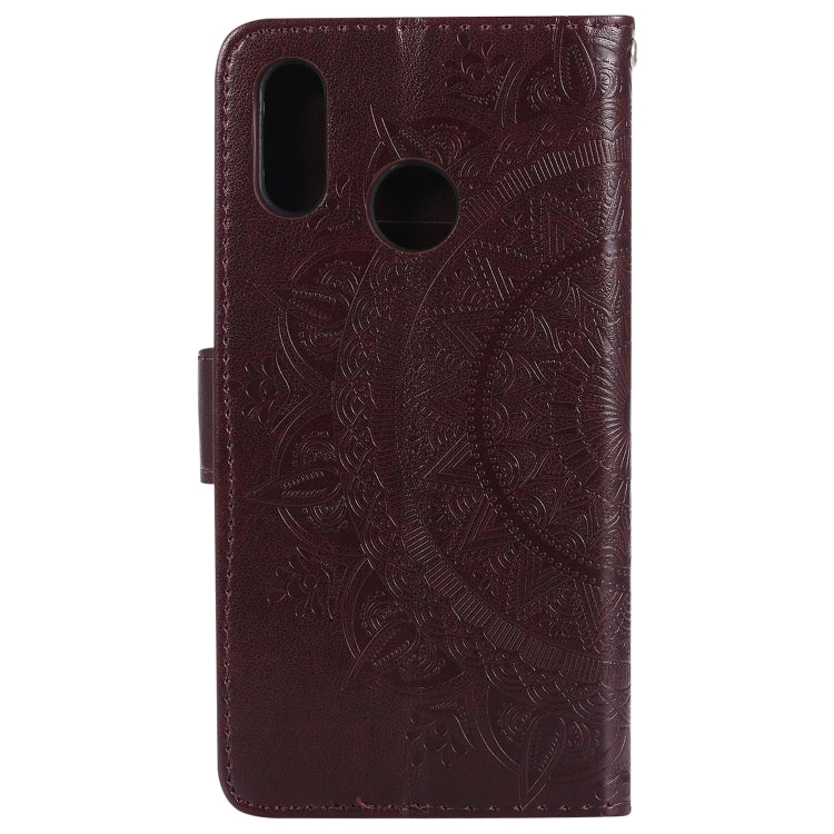 For Huawei P20 Lite Totem Flower Embossed Horizontal Flip TPU + PU Leather Case with Holder & Card Slots & Wallet