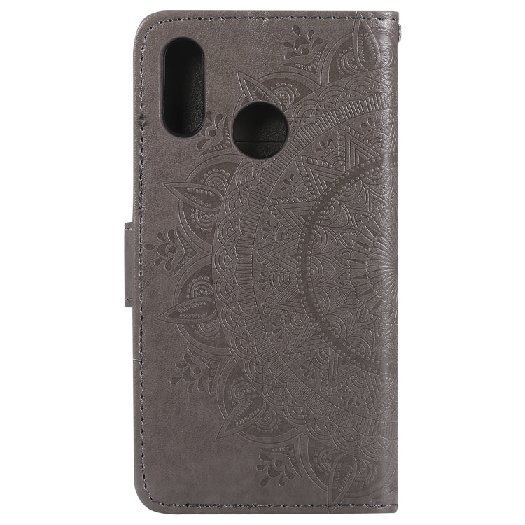 For Huawei P20 Lite Totem Flower Embossed Horizontal Flip TPU + PU Leather Case with Holder & Card Slots & Wallet