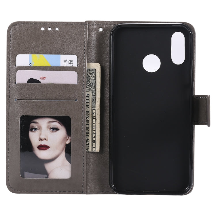 For Huawei P20 Lite Totem Flower Embossed Horizontal Flip TPU + PU Leather Case with Holder & Card Slots & Wallet