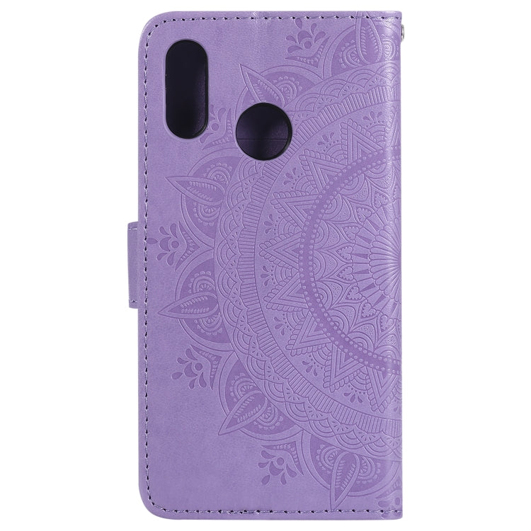 For Huawei P20 Lite Totem Flower Embossed Horizontal Flip TPU + PU Leather Case with Holder & Card Slots & Wallet