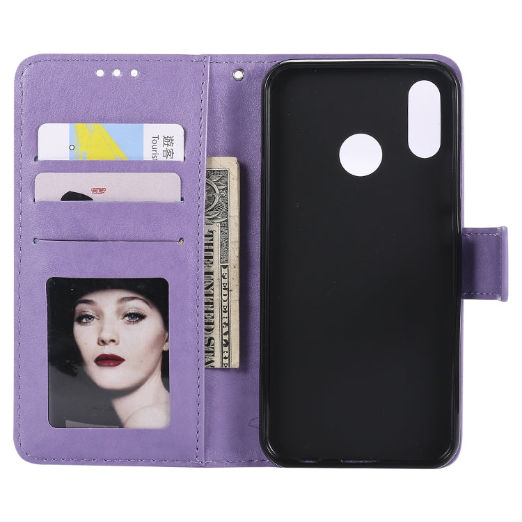 For Huawei P20 Lite Totem Flower Embossed Horizontal Flip TPU + PU Leather Case with Holder & Card Slots & Wallet