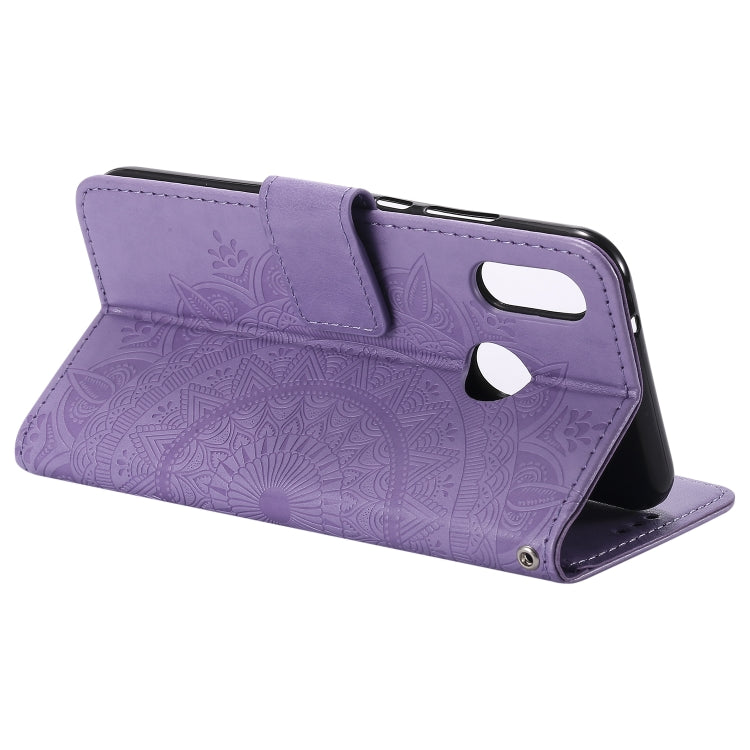 For Huawei P20 Lite Totem Flower Embossed Horizontal Flip TPU + PU Leather Case with Holder & Card Slots & Wallet