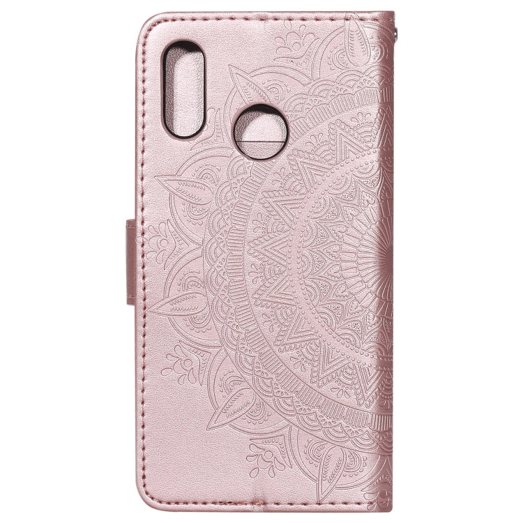 For Huawei P20 Lite Totem Flower Embossed Horizontal Flip TPU + PU Leather Case with Holder & Card Slots & Wallet