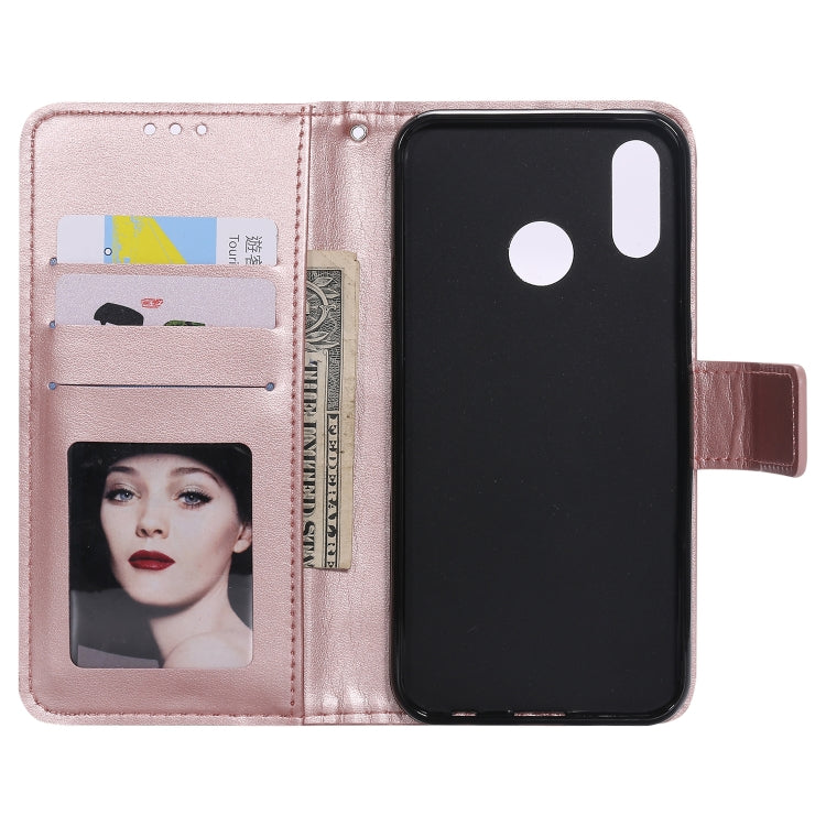For Huawei P20 Lite Totem Flower Embossed Horizontal Flip TPU + PU Leather Case with Holder & Card Slots & Wallet