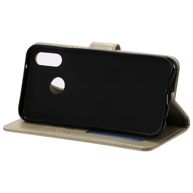 For Huawei P20 Lite Totem Flower Embossed Horizontal Flip TPU + PU Leather Case with Holder & Card Slots & Wallet