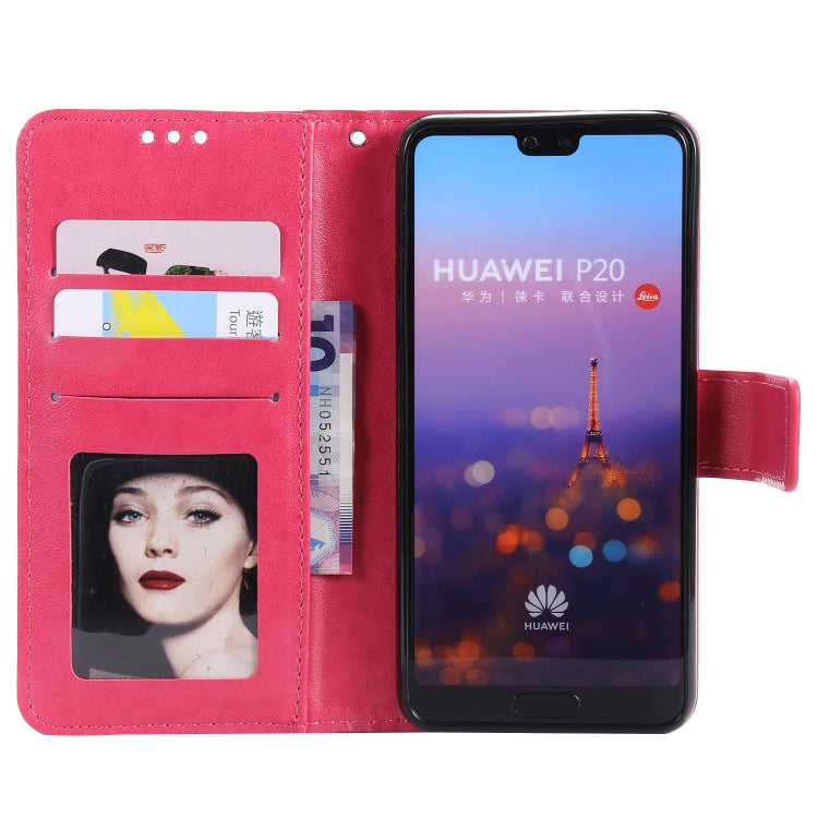 For Huawei P20 Totem Flower Embossed Horizontal Flip TPU + PU Leather Case with Holder & Card Slots & Wallet