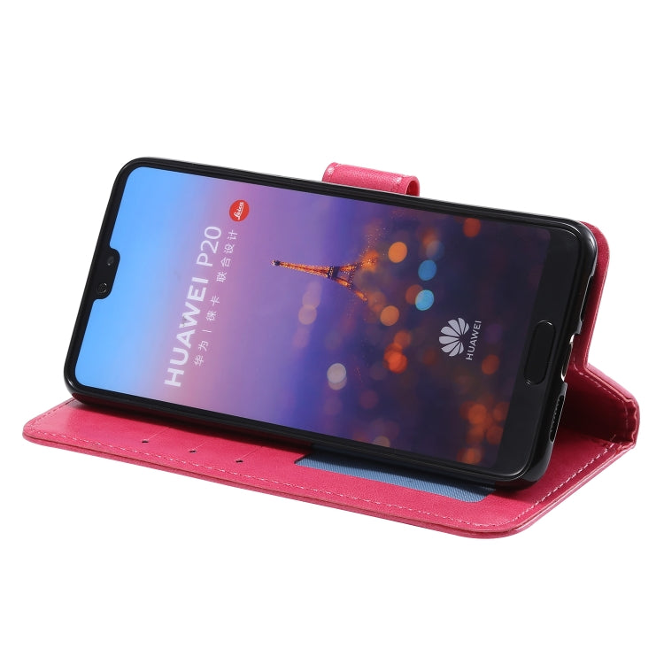 For Huawei P20 Totem Flower Embossed Horizontal Flip TPU + PU Leather Case with Holder & Card Slots & Wallet