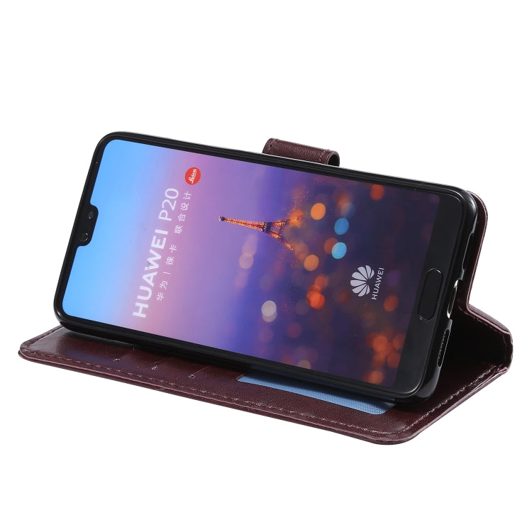 For Huawei P20 Totem Flower Embossed Horizontal Flip TPU + PU Leather Case with Holder & Card Slots & Wallet