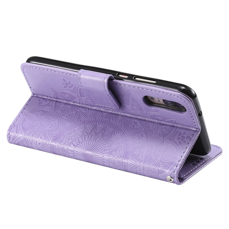 For Huawei P20 Totem Flower Embossed Horizontal Flip TPU + PU Leather Case with Holder & Card Slots & Wallet