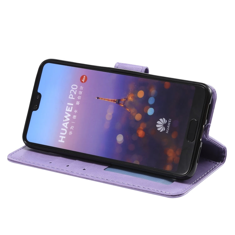 For Huawei P20 Totem Flower Embossed Horizontal Flip TPU + PU Leather Case with Holder & Card Slots & Wallet