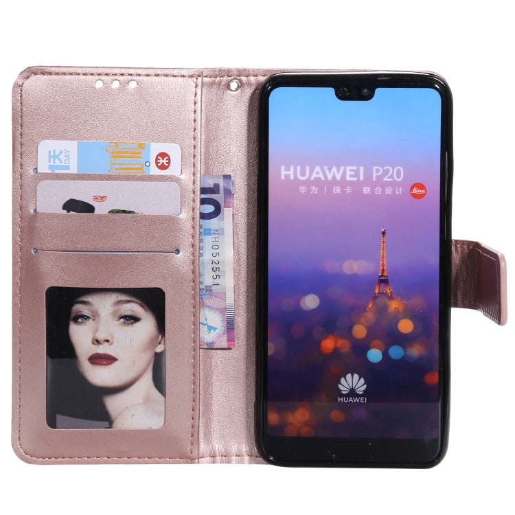 For Huawei P20 Totem Flower Embossed Horizontal Flip TPU + PU Leather Case with Holder & Card Slots & Wallet