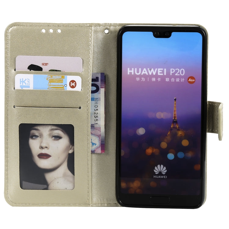 For Huawei P20 Totem Flower Embossed Horizontal Flip TPU + PU Leather Case with Holder & Card Slots & Wallet