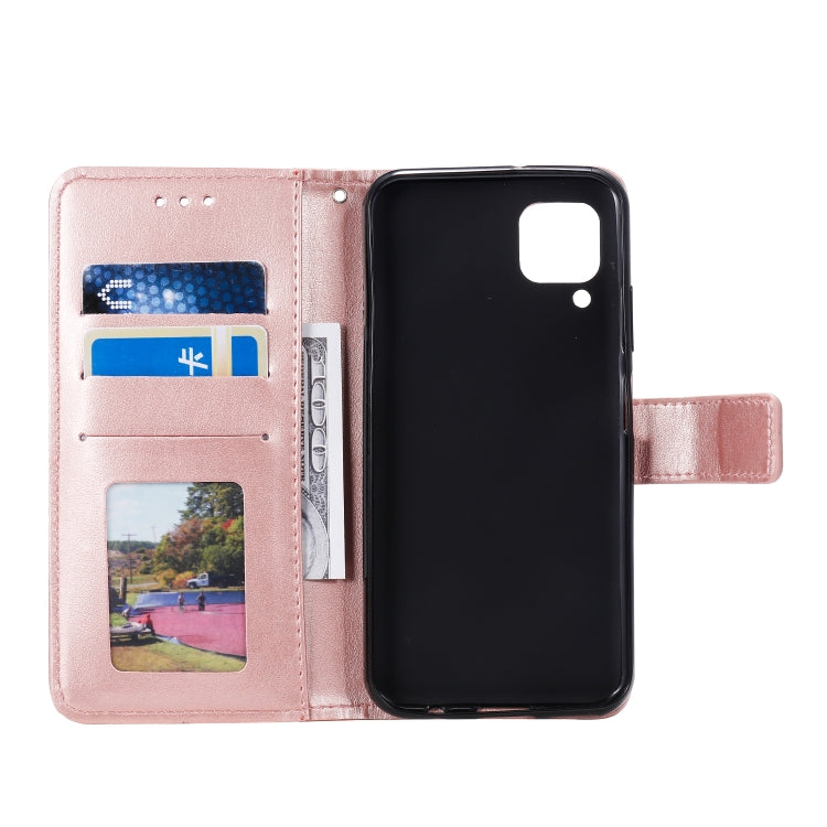 For Huawei P40 Lite Totem Flower Embossed Horizontal Flip TPU + PU Leather Case with Holder & Card Slots & Wallet