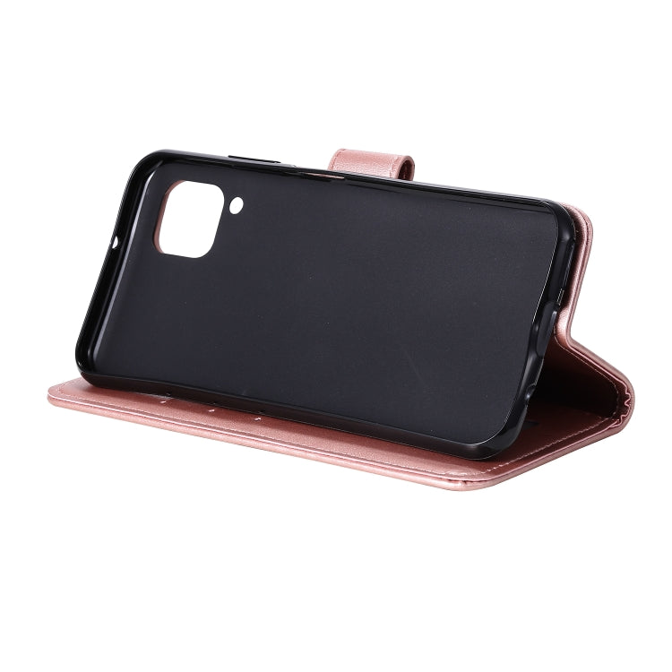 For Huawei P40 Lite Totem Flower Embossed Horizontal Flip TPU + PU Leather Case with Holder & Card Slots & Wallet