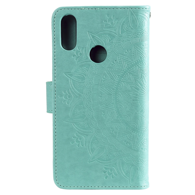 For Huawei Y6 (2019) Totem Flower Embossed Horizontal Flip TPU + PU Leather Case with Holder & Card Slots & Wallet