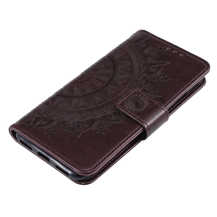 For Huawei Y6 (2019) Totem Flower Embossed Horizontal Flip TPU + PU Leather Case with Holder & Card Slots & Wallet