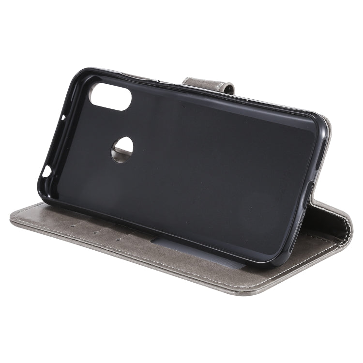 For Huawei Y6 (2019) Totem Flower Embossed Horizontal Flip TPU + PU Leather Case with Holder & Card Slots & Wallet