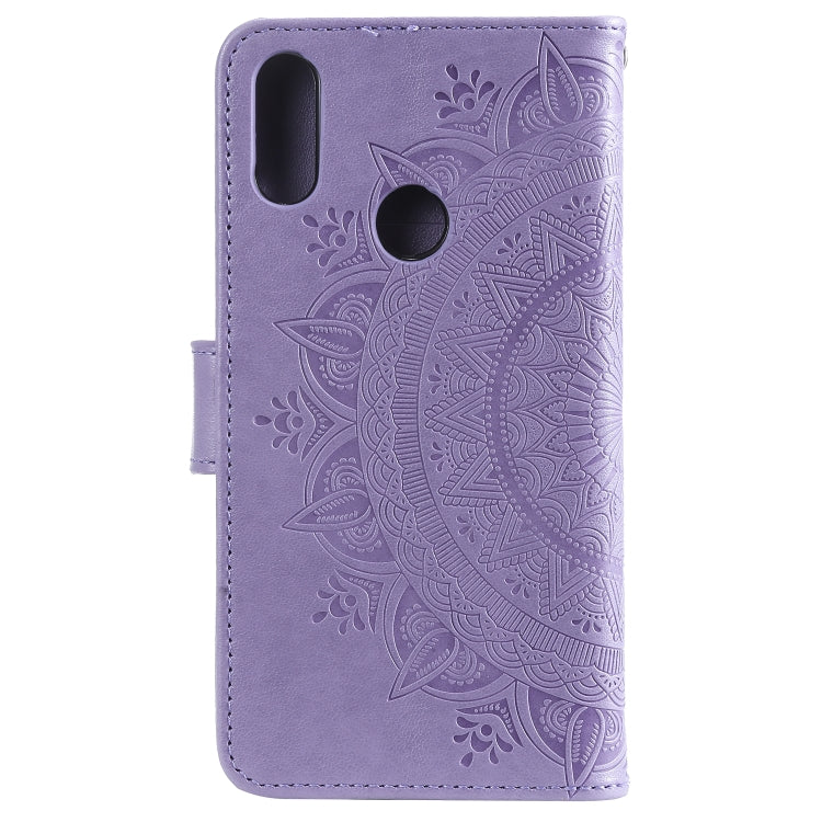 For Huawei Y6 (2019) Totem Flower Embossed Horizontal Flip TPU + PU Leather Case with Holder & Card Slots & Wallet
