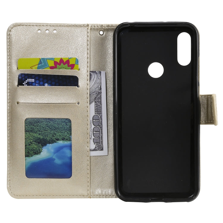 For Huawei Y6 (2019) Totem Flower Embossed Horizontal Flip TPU + PU Leather Case with Holder & Card Slots & Wallet