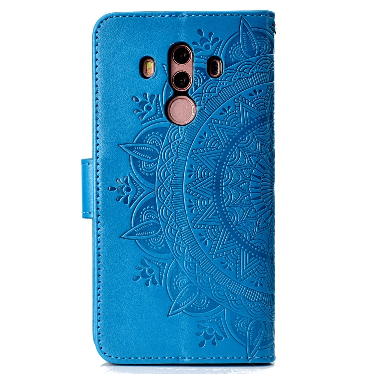 For Huawei Mate 10 Pro Totem Flower Embossed Horizontal Flip TPU + PU Leather Case with Holder & Card Slots & Wallet