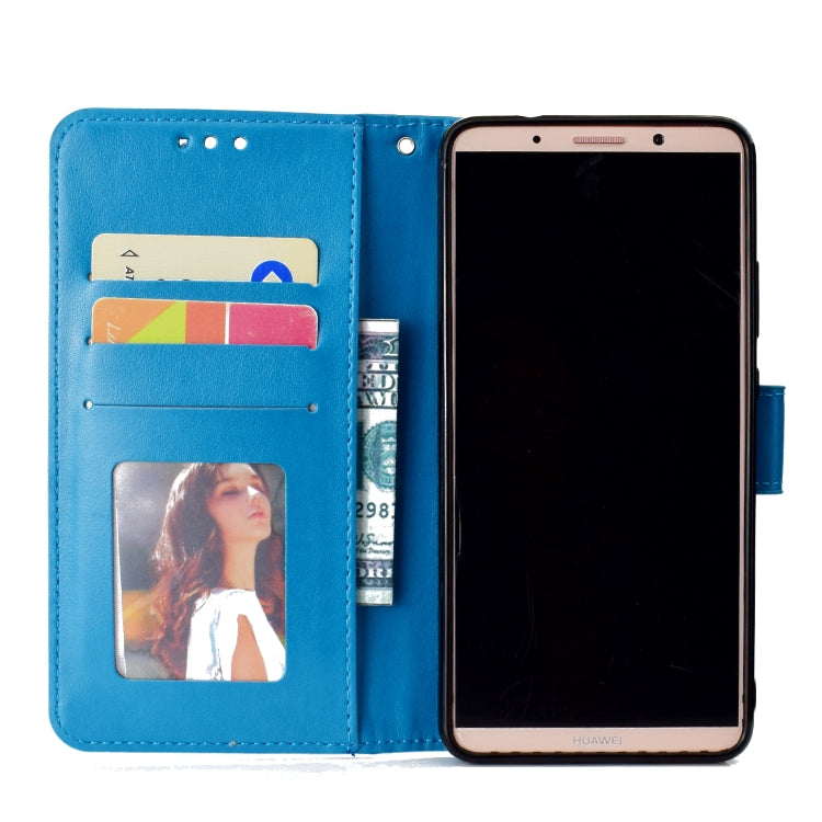 For Huawei Mate 10 Pro Totem Flower Embossed Horizontal Flip TPU + PU Leather Case with Holder & Card Slots & Wallet