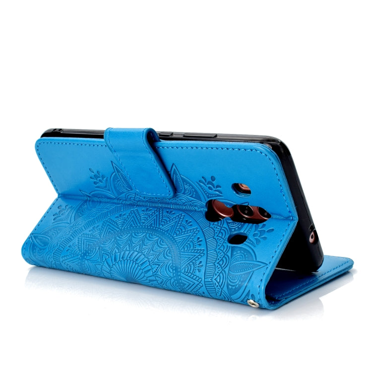 For Huawei Mate 10 Pro Totem Flower Embossed Horizontal Flip TPU + PU Leather Case with Holder & Card Slots & Wallet