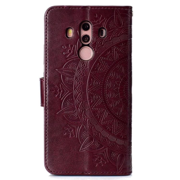 For Huawei Mate 10 Pro Totem Flower Embossed Horizontal Flip TPU + PU Leather Case with Holder & Card Slots & Wallet