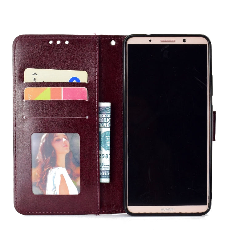 For Huawei Mate 10 Pro Totem Flower Embossed Horizontal Flip TPU + PU Leather Case with Holder & Card Slots & Wallet