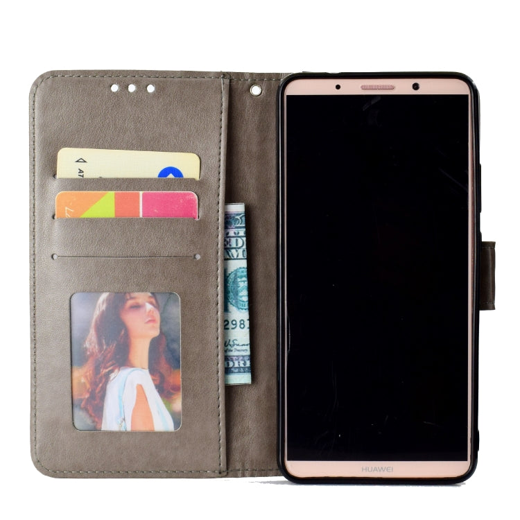 For Huawei Mate 10 Pro Totem Flower Embossed Horizontal Flip TPU + PU Leather Case with Holder & Card Slots & Wallet