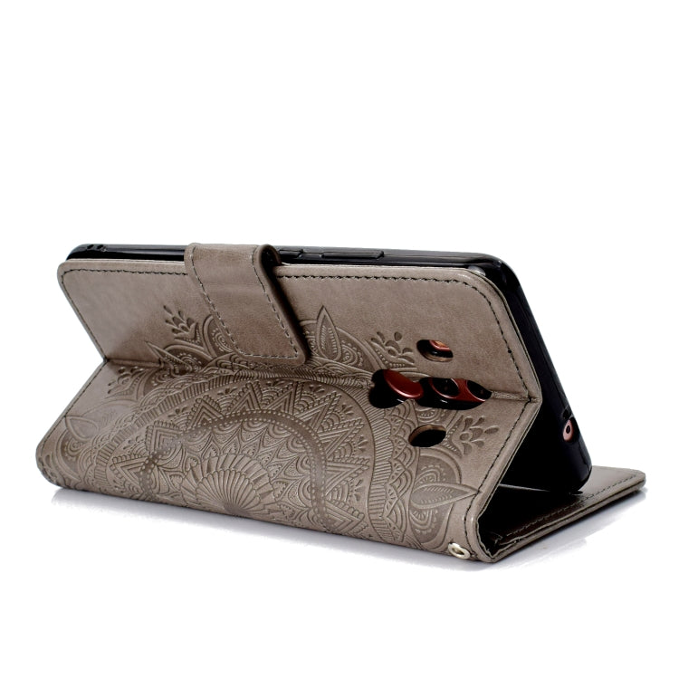 For Huawei Mate 10 Pro Totem Flower Embossed Horizontal Flip TPU + PU Leather Case with Holder & Card Slots & Wallet