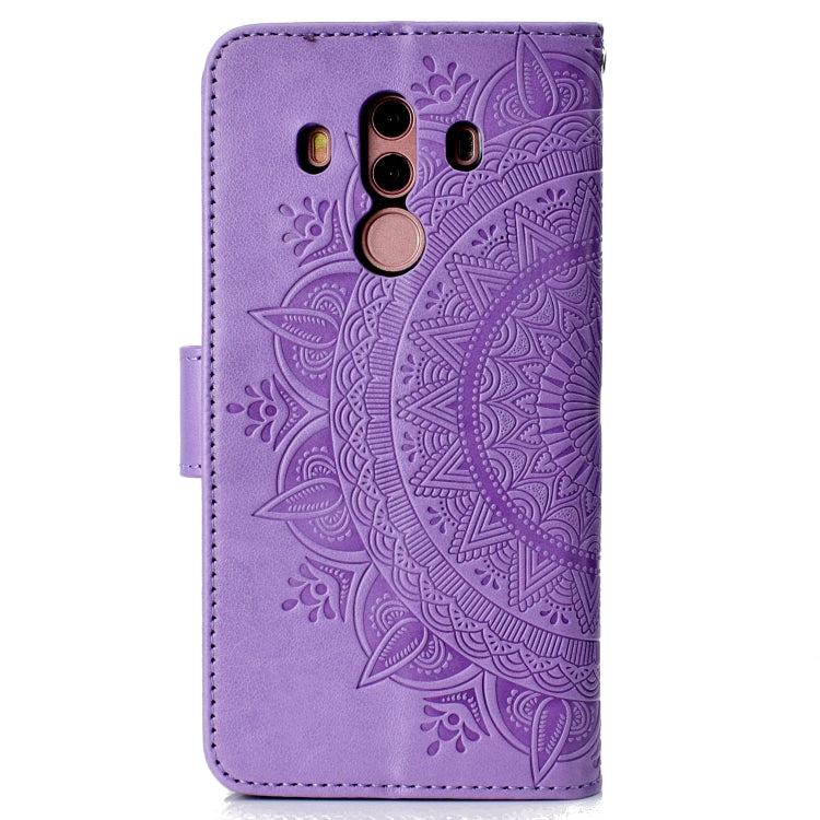 For Huawei Mate 10 Pro Totem Flower Embossed Horizontal Flip TPU + PU Leather Case with Holder & Card Slots & Wallet
